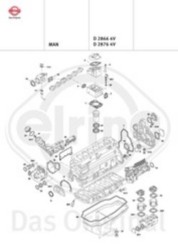 Exploded Drawing D 2866 4V D 2876 4V