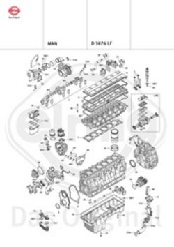 Exploded Drawing D 3876 LF