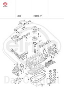Exploded Drawing D 2876 4V